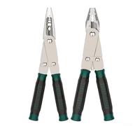 Alicates multifunción, pelacables de mandíbula plana transformable, herramienta de conmutación de mango de doble color para trabajos de reparación eléctrica