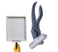 Alicates Para Estirar Lienzo - Hierro 7.49x3.15in | Herramienta De Mango De Retorno De Resorte Para Pintura Al Óleo | Palanca De Sujeción De Pinza De Marco Profesional Para Escuela De Arte, Exteriores