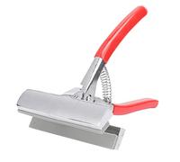 Alicates para lienzos, herramienta artística de acero inoxidable con mandíbula ancha, mango de plástico rojo, resorte incluido para estirar el lienzo firmemente, suministros de