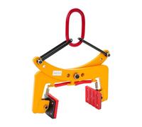 Alicates para palés, 325 kg, alicates de desplazamiento de bordillos, acero al manganeso, abrazadera de extracción de 6 - 24 cm, pinza de piedra ajustable para carretilla elevadora, transporte de