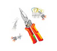 Alicates pelacables automáticos, herramienta multifunción 9 en 1 para electricistas con función de corte, herramienta manual duradera p