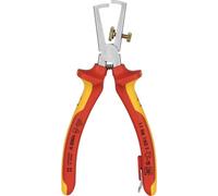 Knipex Alicate pelacables 11 06 160 T – Aislado VDE, muelle de apertura, fundas multicomponente