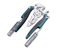 Alicates pelacables - Pelacables eléctricos de 25 cm, pelacables multifuncionales, cortador de cables antideslizante con función de medición de corriente, tijeras plegables para cables de electricista