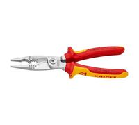 Knipex Alicate para instalaciones eléctricas 13 86 200, 200 mm, VDE, con fundas multicomponentes
