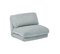 Alice's Garden sweeek-Sillón Cama Convertible de Pana Gruesa, Cosy, Azul Claro, 78x82x58 cm