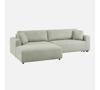 Alice's Garden sweeek-Sofá Cama esquinero Izquierdo de Tela con baúl, 3 plazas, Wide, Gris Claro, 289x167x83 cm