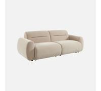 Alice's Garden sweeek-Sofá de Tela, 3 plazas Beige - 230x99x80 cm