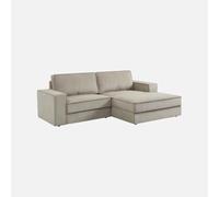 Alice's Garden sweeek-Sofá esquinero Derecho de Pana, 3 plazas, Chill Pana, Beige, 231x153x83 cm