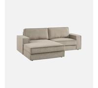 Alice's Garden sweeek-Sofá esquinero Izquierdo de Pana, 3 plazas, Chill Pana, Beige, 231x153x83 cm