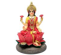 alikiki Estatua India de la Diosa Laxmi - 8.9 Pulgadas de Alto, Escultura de ídolo hindú Lakshmi, Regalo Diwali para decoración de artículos Indios Pooja, hogar, Oficina, Templo, Altar, puja,