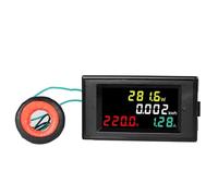 Alimentación de CA LCD Digital voltaje corriente voltímetro amperímetro KWH Panel medidor energía eléctrica 100A 220V 380V 1 Uds(4 in 1,AC 80V-300V)