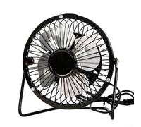 Alimentado por USB de 4 pulgadas para mini ventilador de escritorio con base giratoria de 360 grados para el hogar y la oficina, ventilador portátil para laptop, móvil y banco de energía