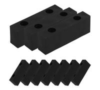 Alipis 10 Piezas Cerraduras de Ventana para Ventanas Verticales Cerradura de Media Luna Nylon Negro Montaje Doble Tornillo sin Herramientas para Dormitorio y Bricolaje