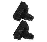 Alipis 2 Piezas Encendedor Eléctrico de Botón para Parrilla de Gas, Doble | Repuesto para Barbacoas y Gas, 1 Pila Aa, Orificio Fijo 22mm, Negro