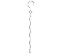 Alipis 4 Piezas Cadena para Colgar Ropa Organizador de Perchas de Ropa 10 Anillos Acero Inoxidable Plata Ahorra Espacio Multiusos para Armario y Dormitorio