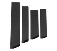 Alipis 4 Piezas Fundas Protectoras Portátiles para Cortadores de Cocina en Abs Negro, Ligeras y Prácticas, Diseño Simple y Creativo, Juego para Uso Seguro