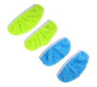 Alipis 4 Piezas Paños de Fregona de Repuesto, Almohadillas para Polvo de Piso de Chenilla, Reutilizables, Absorbentes, para Laminado y Cabezales de Mopa Plana, Uso Comercial y Doméstico