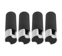 Alipis 4 Piezas Tirador de Cordón para Cortinas y Persianas, Mango de Hierro y Plástico en Negro, Contrapeso de Protección contra Viento, Uso en Ventanas y Estores