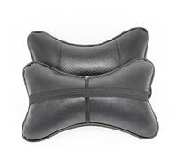 Alipis Almohada Cuello del Coche Diseño Ergonómico y Transpirable de Algodón Negro, Cojín para Reposacabezas Cremallera para Soporte Cervical y Alivio de Dolor al Conducir