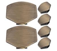 Alipis Botones de Clavija de Afinación Acabado Verde Cobre Cepillado 6 Piezas Perilla de Afinación de Guitarra Acústica Metal y Plástico Fácil Instalación para Guitarra Acústica