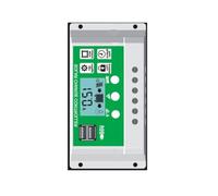 Alipis Controlador de Carga Solar Controlador de Panel Solar 30a 12v 24v 5v 2.5a, Blanco, Abs, B1 B2 B3, Batería Lifepo4, Puerto USB Dual, Identificación Automática para Panel