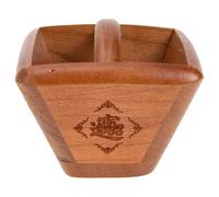 Alipis Decoración de Cubo de Madera Khaki para Estudio y Salón | Madera, Estilo Sencillo y Delicado, Atmósfera Artística, Pieza Decorativa para Mesa del Hogar