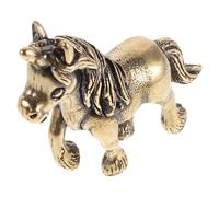 Alipis Figurita de Unicornio de Latón Dorado Estilo Retro Vintage
