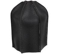 Alipis Funda Protectora Almacenamiento Plegable de PU Cuero Negro para Tanque de Gas Accesorios para Parrilla Adecuado para Camping y Picnic al Aire Libre Camping y Picnic al Aire Libre