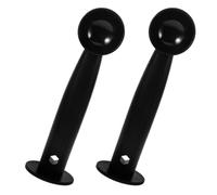 Alipis Kit de 2 Piezas Cuchara Medidora de Café y Prensador Multifuncional de Plástico Negro para Uso Profesional y Doméstico Diseño Único y Presión Uniforme