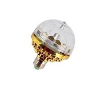 Alipis Lámpara LED de Bola Discoteca Giratoria Mini 6w E27 Luz Multicolor para Fiestas y Decoración de Hogar Ambiente Nocturno Creativo