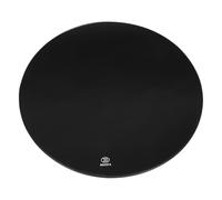 Alipis Mesa de Comedor Redonda de Vidrio, Mesa de Comedor Tapa de Cristal, Redonda, Vidrio Templado, Negro, Elimina Esquinas Afiladas, Fácil de Limpiar, Resistente a Impactos, para Salón
