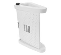 Alipis Reposapiés Adecuado para Sentarse Cómodo de Masaje Rodillo Ajustable de Plástico Blanco Buena Capacidad de Carga y Resistencia Presión para Oficina