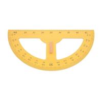 Alipis Transportador Semicircular de Enseñanza Grande de Madera, Regla de 180 Grados para Útiles Escolares, Material Didáctico de Matemáticas, Medidor de Ángulos Preciso para Profesores