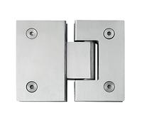 Alise Heavy Duty 180 Degree puerta de cristal armario vitrina gabinete puertas de ducha de cristal Clamp Bisagra, SUS304 acero inoxidable cepillado Acabado