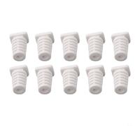 Alivio de tensión de cable de goma para herramientas eléctricas y electrodomésticos, como protección contra torceduras, boquilla en blanco o negro para 2 8 hasta 5 6 mm, 10 unidades (3,3 mm blanco)