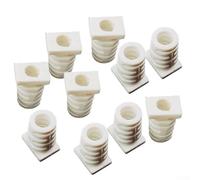 Alivio de tensión de cable de goma para herramientas eléctricas y electrodomésticos, como protección contra torceduras, boquilla en blanco o negro para 2, 8 hasta 5, 6 mm, 10 unidades (3,5 mm, negro)