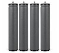 ALK Kit 4 Patas para somier Ø50 mm, M10, Antracita, Patas Cama H25 cm | Patas somier de acero redondas: patas de somier diseñadas con espárrago M10 para bases compatibles; antracita y apoyo fijo