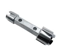 Alksubbm Llave de drenaje de bañera, herramienta de extracción de llave de drenaje con extremo de bañera, aleación de zinc, para baño y casa de baños