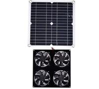 Alksubbm Ventilador de escape solar, extractor de aire alimentado por panel solar, extractor de aire de repuesto, ventilador de cobertizo, resistente al agua