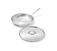 All-Clad 8701005165 - Sartén de acero inoxidable con tapa, color plateado 30,48 cm (12 pulgadas)