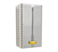 Allayu Dispensador de pañuelos, caja de almacenamiento pañuelos para cocina y baño, porta toallas faciales decorativo, baños públicos (para colocar o, Claro, 21.5 x 12.5 x 10.2 cm