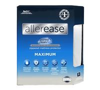 Aller-Ease Protector de colchón de máxima alergia, poliéster, Blanco, tamaño Individual