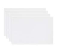 ALLPER Pack de 4 lienzos 50 x 60 cm de 100% algodón apto para óleo, acrílico y mixto, pre-estirado, color BLANCO. Libre de ácido.