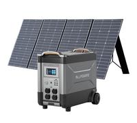 ALLPOWERS Estacion de Energia Portatil R4000, Ampliable Hasta 12,96 kwh, 3456Wh(Pico 6000W) Generador Solar con Batería LiFePo4, 4×4000W Tomas de CA, Carga Rápida de 1,2H (R4000+SP037)