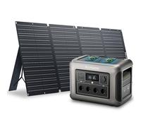 ALLPOWERS Generador solar R1500, batería LiFePO4 de 1152 WH, 4 estaciones de energía portátiles de salida de CA de 1800 W con 1 paneles solares de 200 W para jardín, viajes, camping, RV, emergencia
