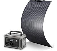 ALLPOWERS Generador solar R600 299WH 600 W con paneles solares SF100 100W | baterías LiFePO4, 2 salidas de CA de 600W con paneles solares de 100W, emergencia para viajes, camping, RV