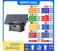 ALLPOWERS Generador solar S2000 Pro con panel solar de 400 W, 4 salidas de CA de 2400 W, central eléctrica portátil de 2400 W para RV de respaldo doméstico S2000 PRO with 400W