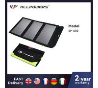 ALLPOWERS Panel Solar 5V 21W batería integrada de 10000mAh cargador Solar portátil batería Solar impermeable para teléfono móvil al aire libre 5V 21W