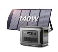 ALLPOWERS R1500 LITE generador solar portatil 1600W (pico 3200W)/1056Wh Batería LiFePo4,MPPT 650W max,SAI<15ms,Carga Solar/Red/Coche,para Hogar Emergencias Exteriores (R1500 LITE+SP039-600W)