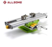 ALLSOME BG-6330 Mesa compuesta de trabajo Mesa deslizante cruzada Mesa de trabajo para fresado Banco de perforación X-Y ajustable multifunción